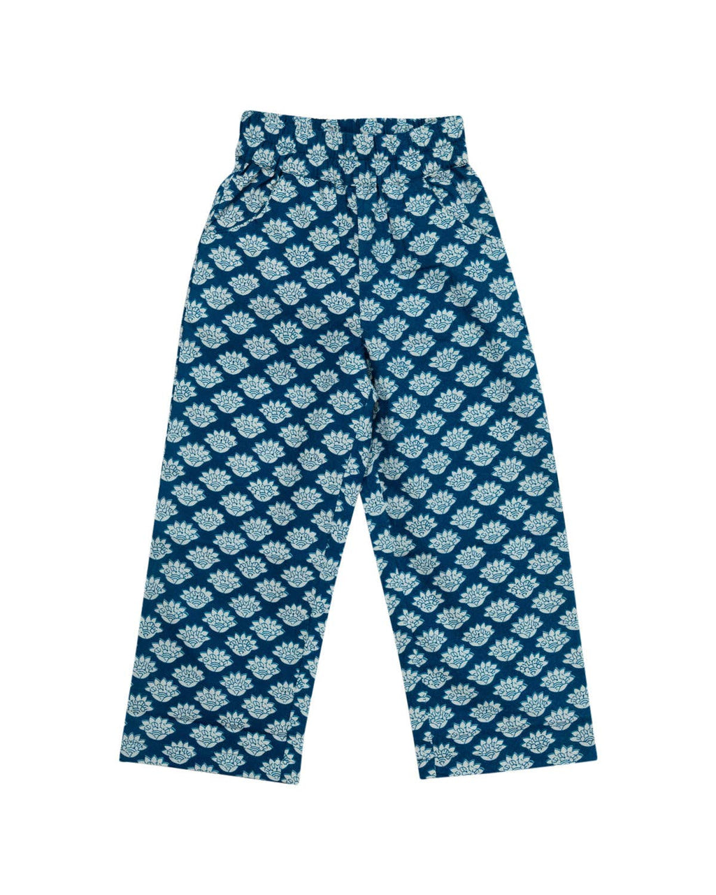 Mixed Blue Block Print Legging Set