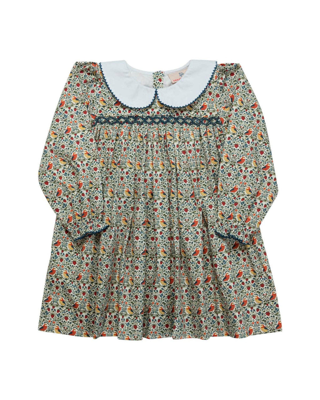 William Morris Bird Print Dress