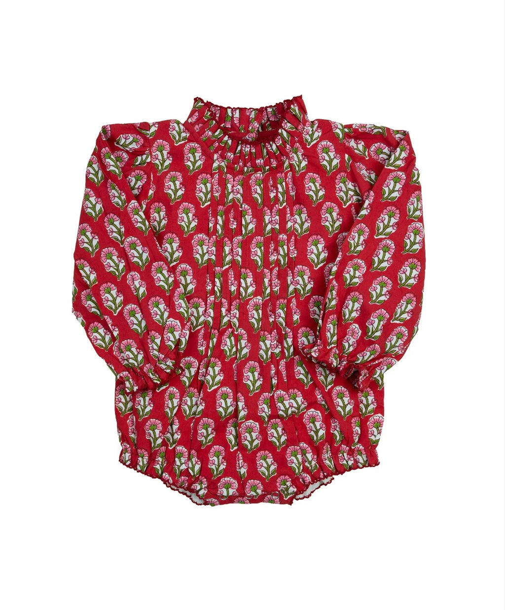 Crimson petal block print bubble