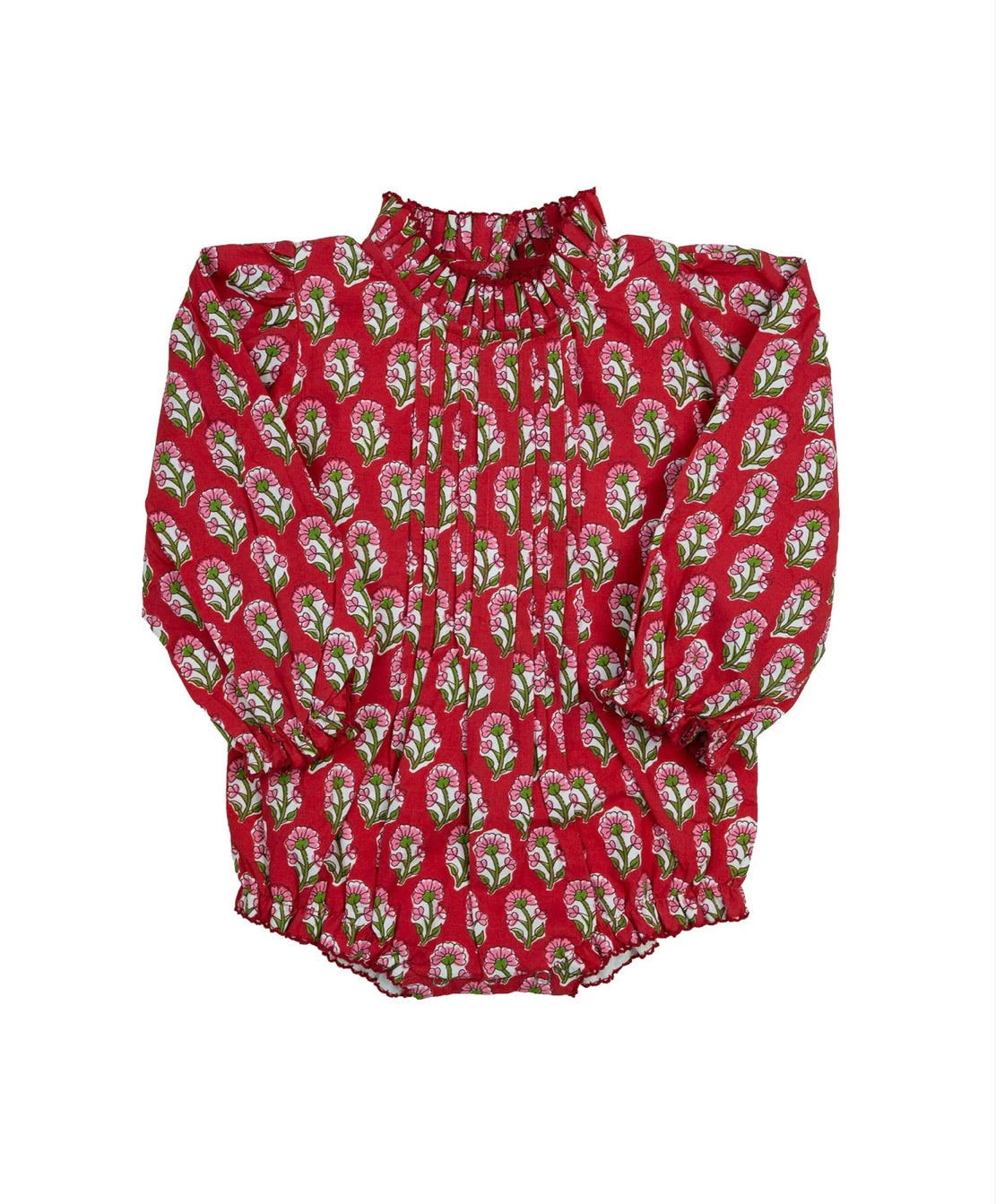 Crimson petal block print bubble