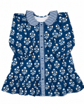 Midnight Bloom Block Print Dress