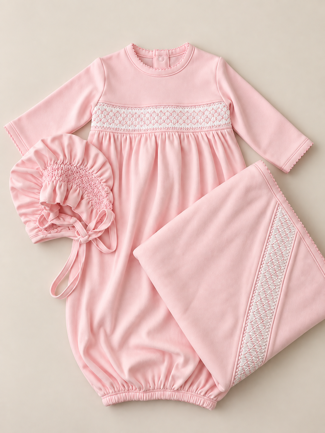 Pink Pima Cotton Take Me Home Set